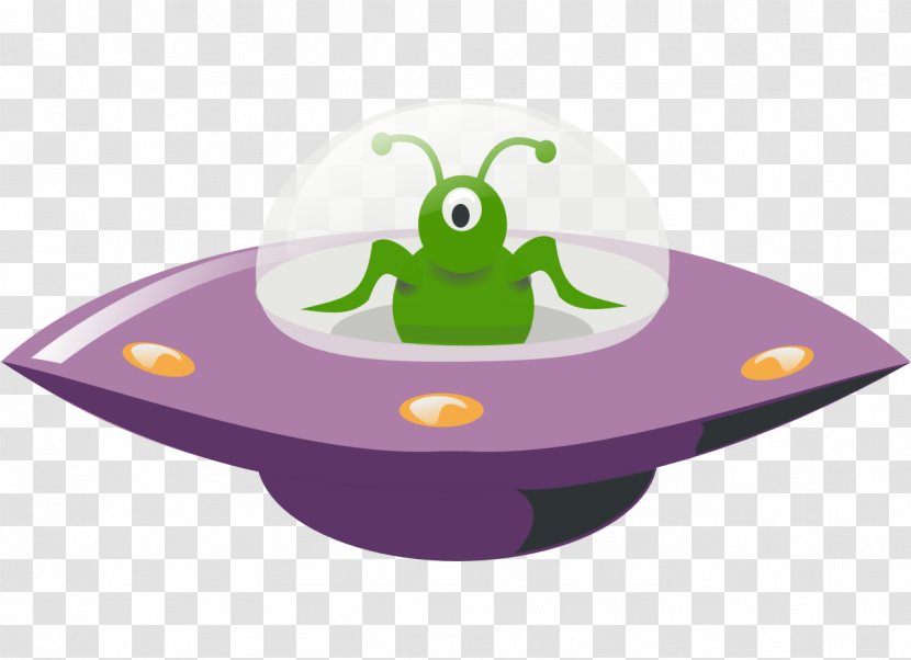Unidentified Flying Object Extraterrestrial Life Cartoon Clip Art - Green - Ufo Transparent PNG