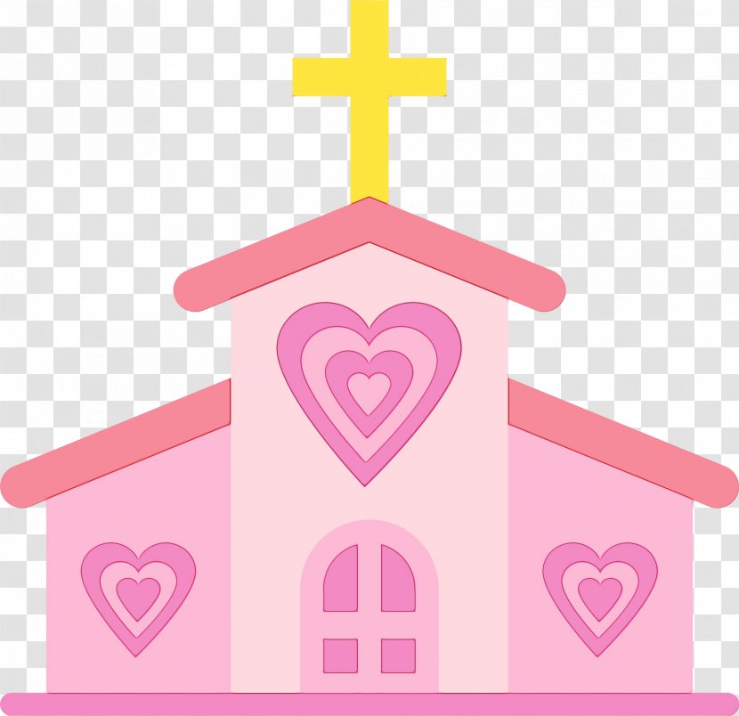 Love Background Heart - Church - Cross Symbol Transparent PNG