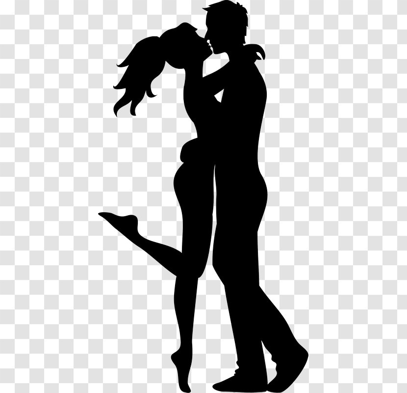 Silhouette Kiss - Art Transparent PNG