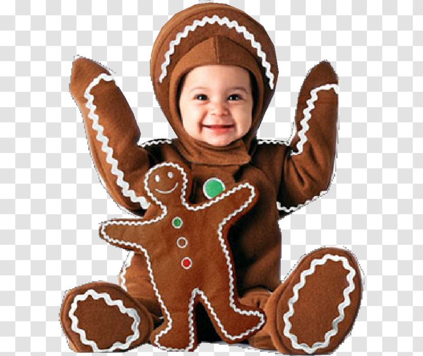 Gingerbread Man Costume Biscuits - Child Transparent PNG
