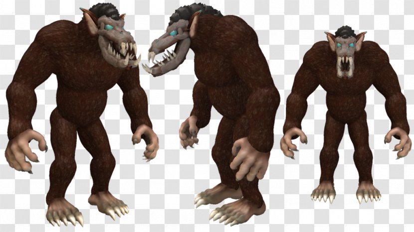 Gorilla Spore Creatures Werewolf Creature Keeper - Muscle Transparent PNG