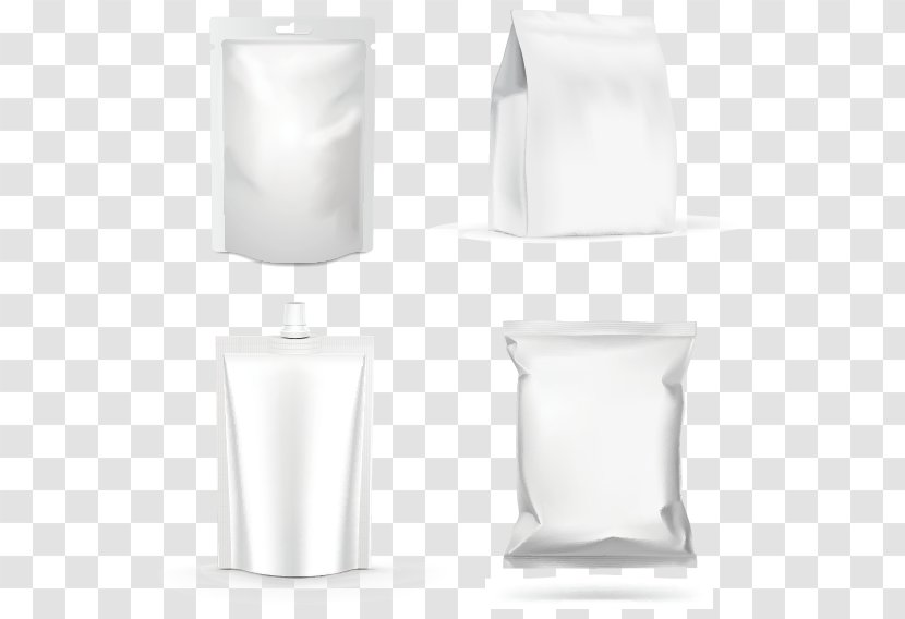 Plastic Bag Packaging And Labeling - Four Snack Vector Transparent PNG