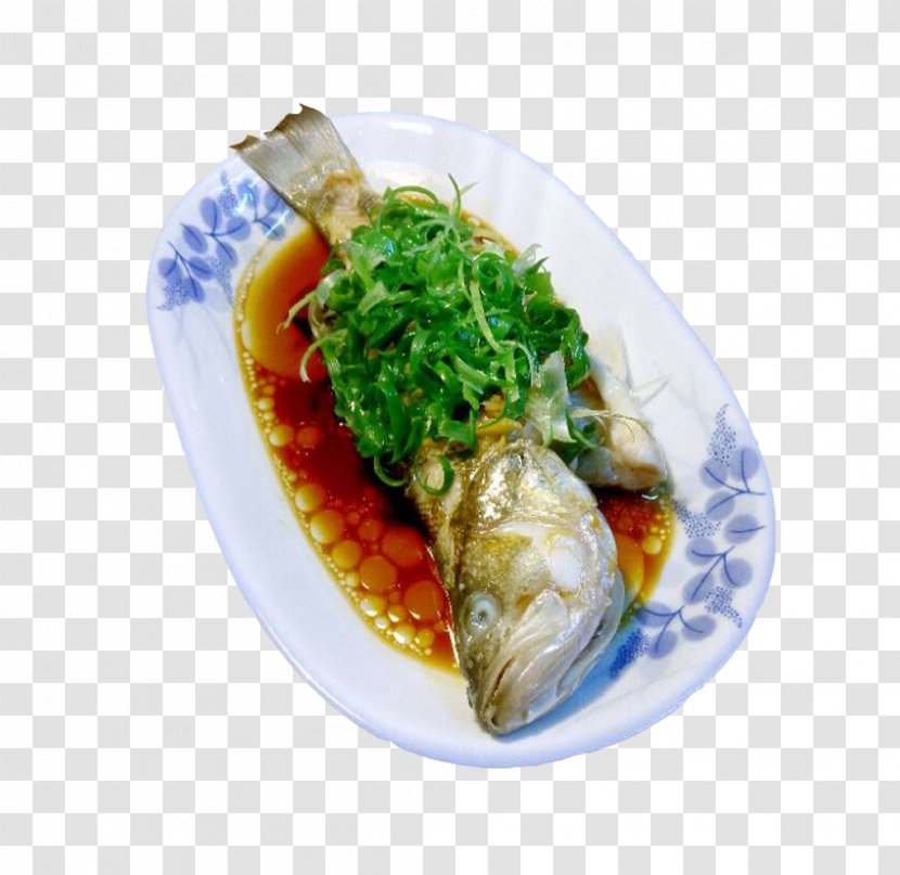 Vegetarian Cuisine Steaming Recipe Ginger Fish - Steamed Perch With Black Beans Transparent PNG