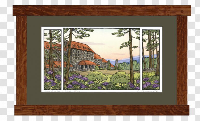 The Omni Grove Park Inn Arts And Crafts Movement Hotel Painting Bungalow - Decor Transparent PNG