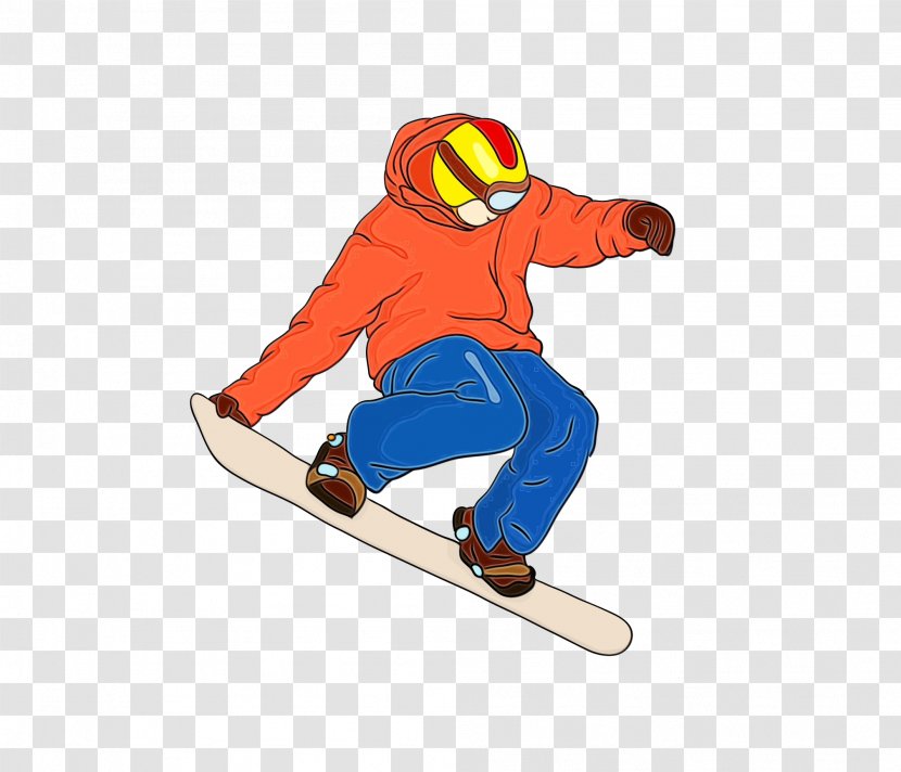 Skiing Snowboarding Cartoon Drawing - Recreation - Ski Equipment Extreme Sport Transparent PNG