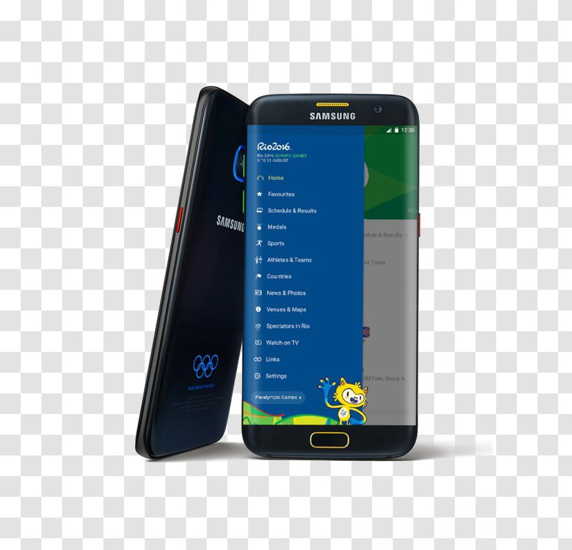 Samsung GALAXY S7 Edge 2016 Summer Olympics Electronics United States Olympic Committee - Portable Communications Device - Korea Mobile Phone HD Material Transparent PNG