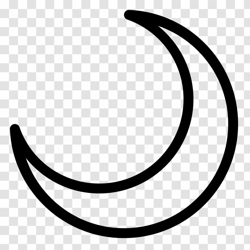 Lunar Phase Symbol Crescent Moon - Full Transparent PNG