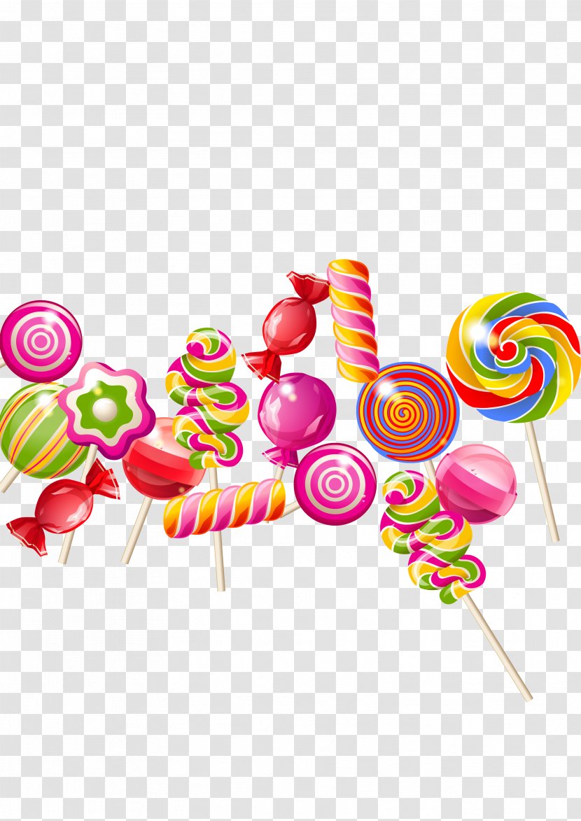 Lollipop Candy Cane Taffy Transparent PNG