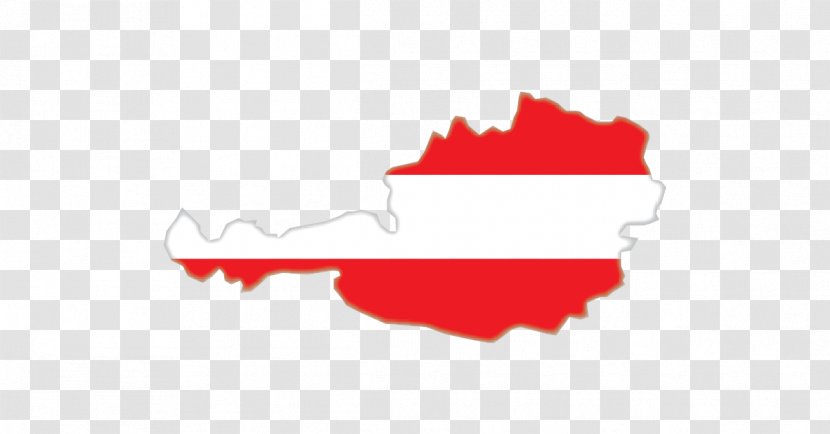 Flag Of Austria - Heart - Vector Map Transparent PNG