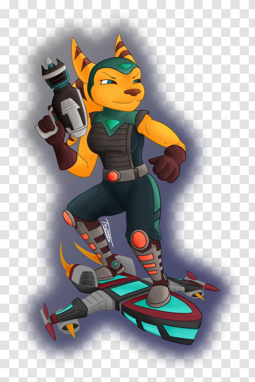 Ratchet & Clank Angela Cross Art PlayStation 4 - Deviantart Transparent PNG