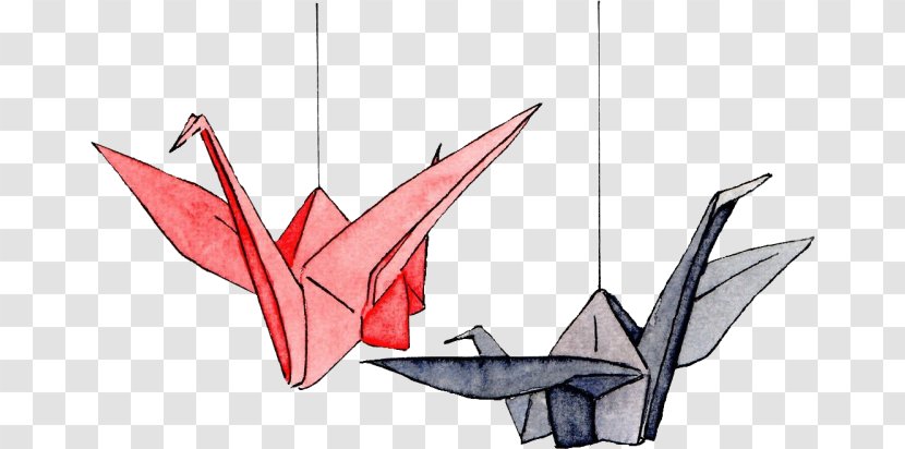 Thousand Origami Cranes Paper - Fictional Character - Crane Transparent PNG