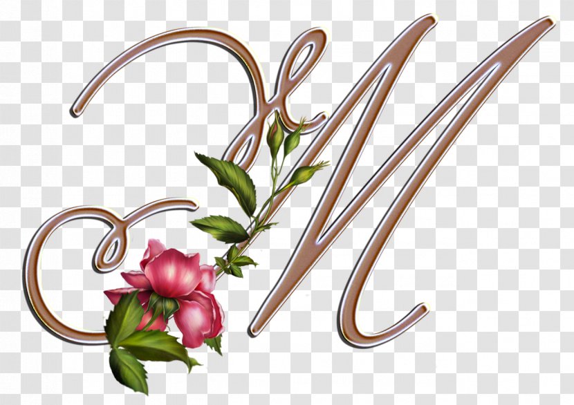 Flower Letter Russian Alphabet - Body Jewelry - LETRAS Transparent PNG
