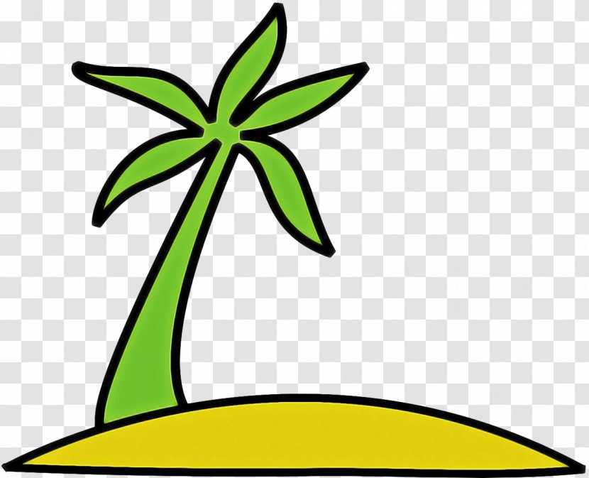 Palm Tree Drawing - Green - Arecales Blackandwhite Transparent PNG
