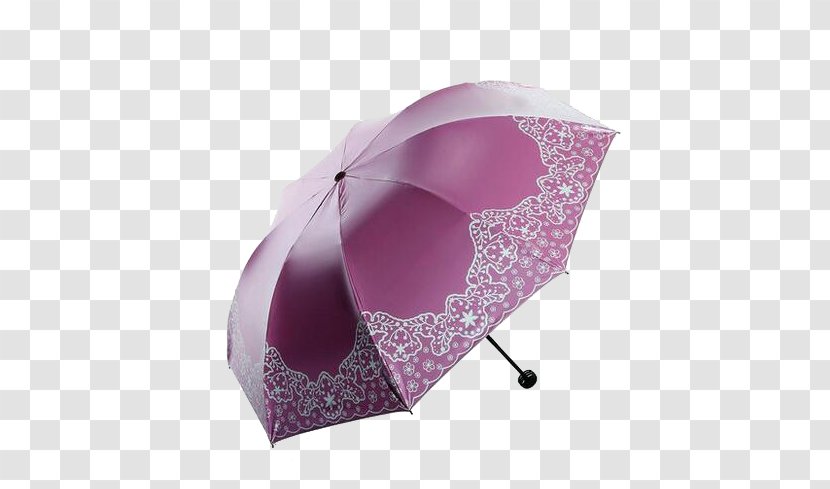 Umbrella Pink Ultraviolet Rain - Purple - Lace Transparent PNG