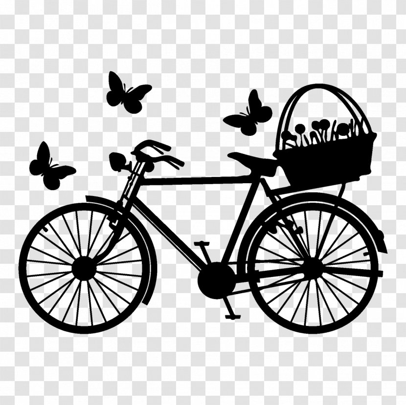 Bicycle Royalty-free Clip Art - Black And White Transparent PNG