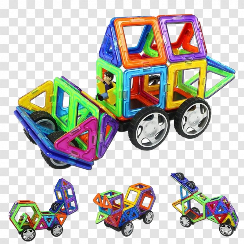 Jigsaw Puzzle Toy Block Model Car Dangdang - Educational - Physical Magnet Chip Free Of Material Transparent PNG