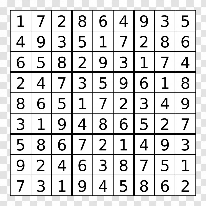 Mathematics Of Sudoku Solving Algorithms Jigsaw Puzzles - Machine Crossword Clue Transparent PNG