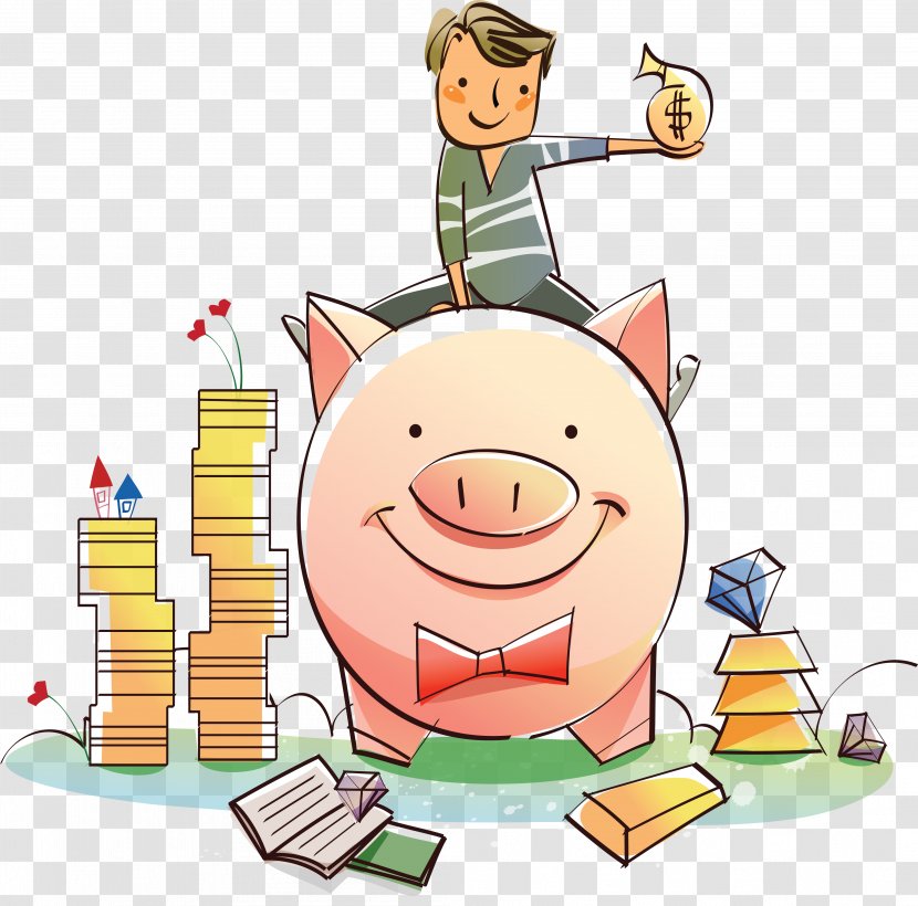 Bank Money Investment Child Financial Literacy - Credit - Illustration Characters Transparent PNG