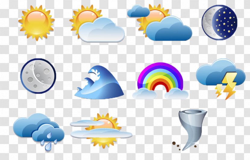 Weather Forecasting Logo Icon - Vector Material Transparent PNG