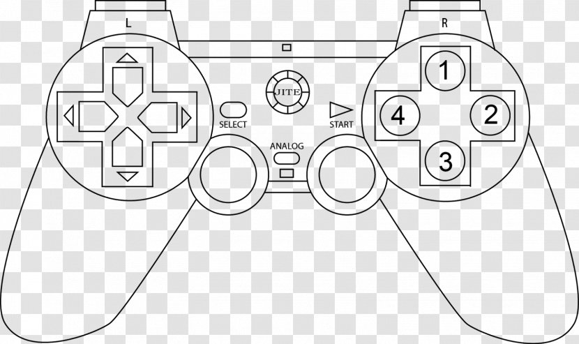 PlayStation 3 2 4 Joystick Game Controllers - Material - Controller Transparent PNG