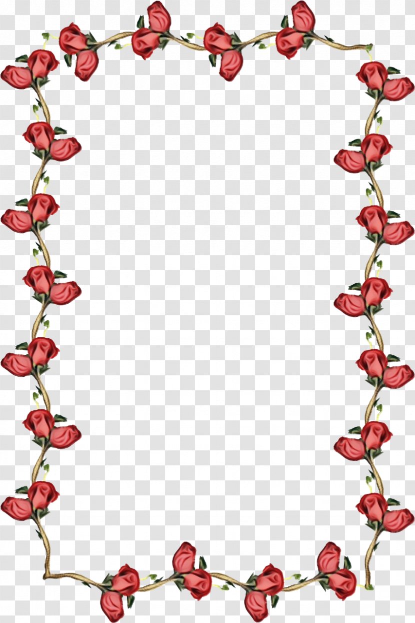 Rose Border - Heart Fruit Transparent PNG