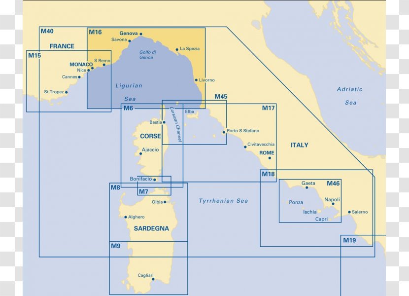 East Spain Pilot Italy France Nautisk Fritid - Map - Nautical Transparent PNG