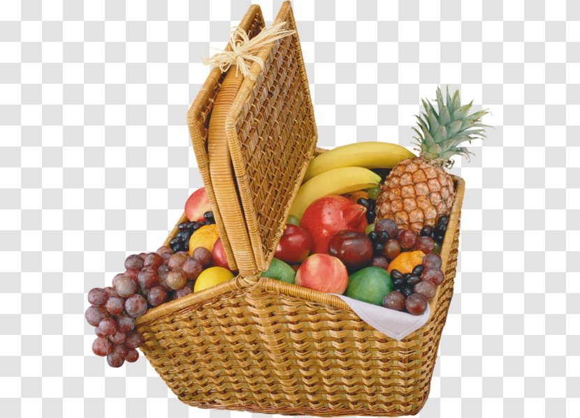 Fruit Basket Grape Clip Art - Food Gift Baskets Transparent PNG