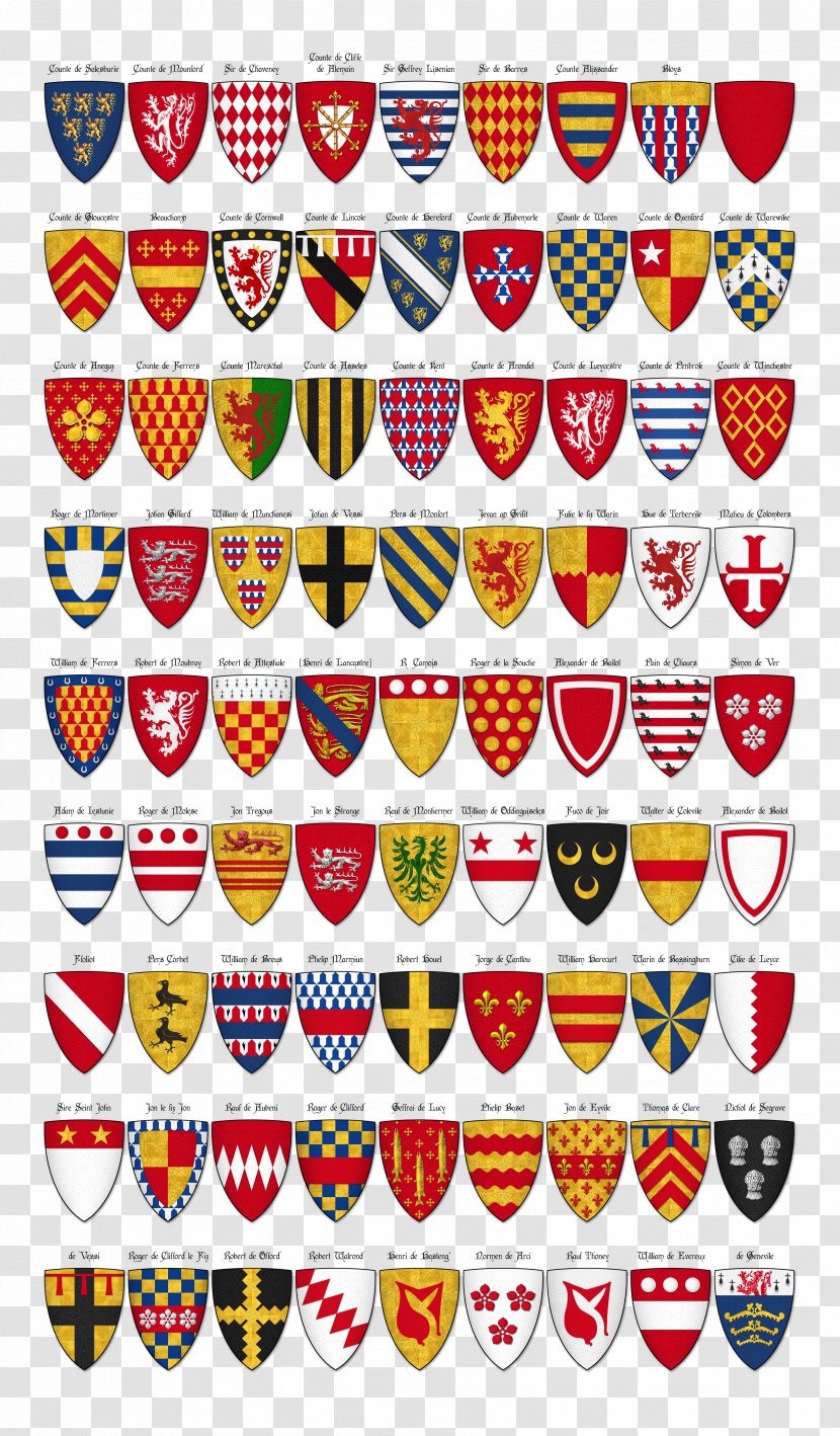 Coat Of Arms The Netherlands Roll Knight Heraldry - Dering Transparent PNG