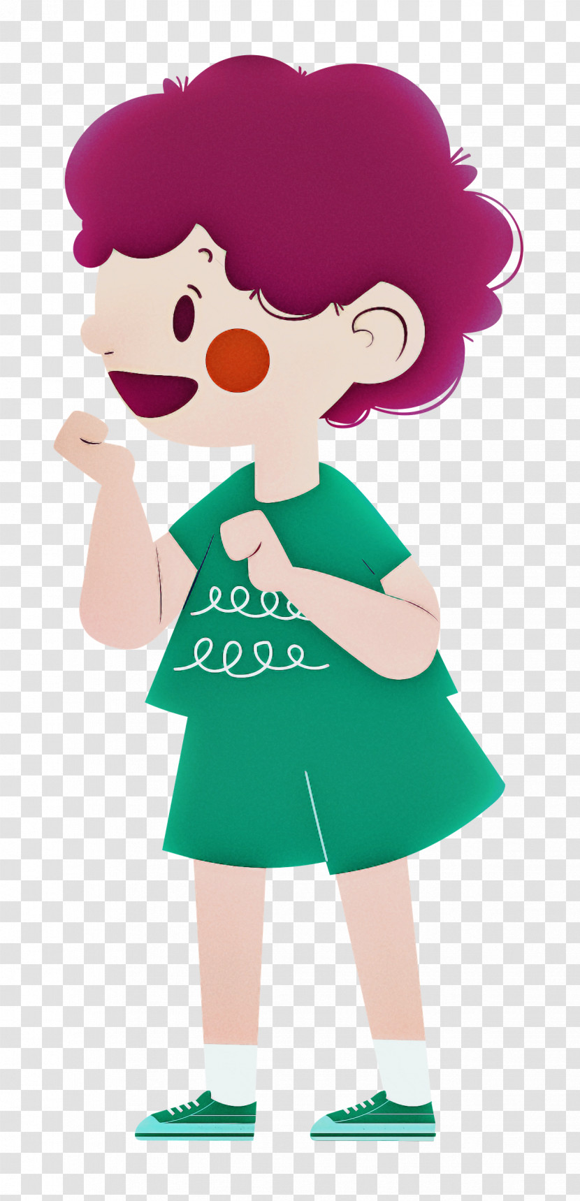 Cartoon Character Green Mascot Visual Perception Transparent PNG