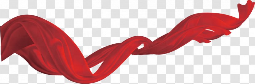 Red Ribbon Blue - Heart Transparent PNG