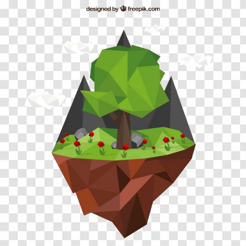 Polygon Geometry Tree Euclidean Vector - Geometric Picture Material On The Island Transparent PNG