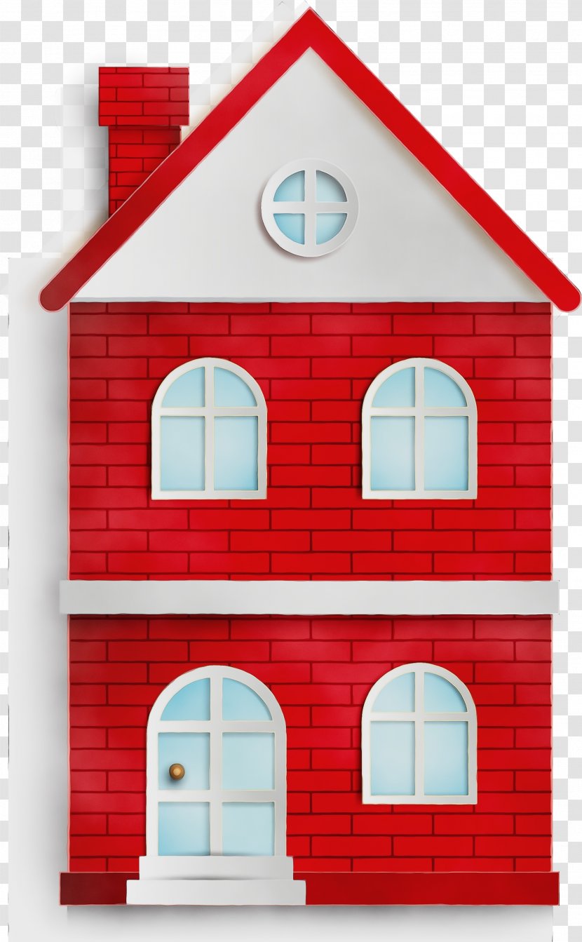 Haunted House Cartoon - Watercolor - Playhouse Roof Transparent PNG