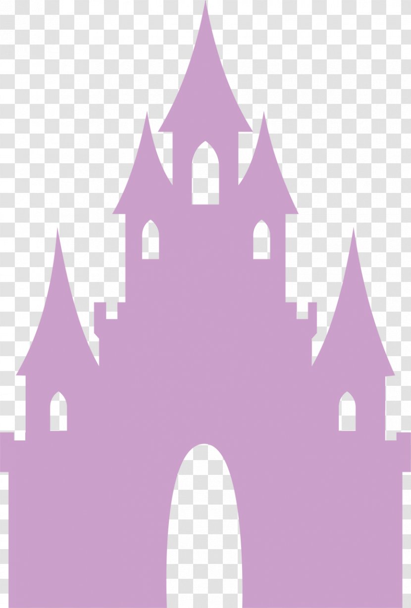 Silhouette Castle Clip Art Illustration - Violet - Click Summer Sale Clipart Transparent PNG