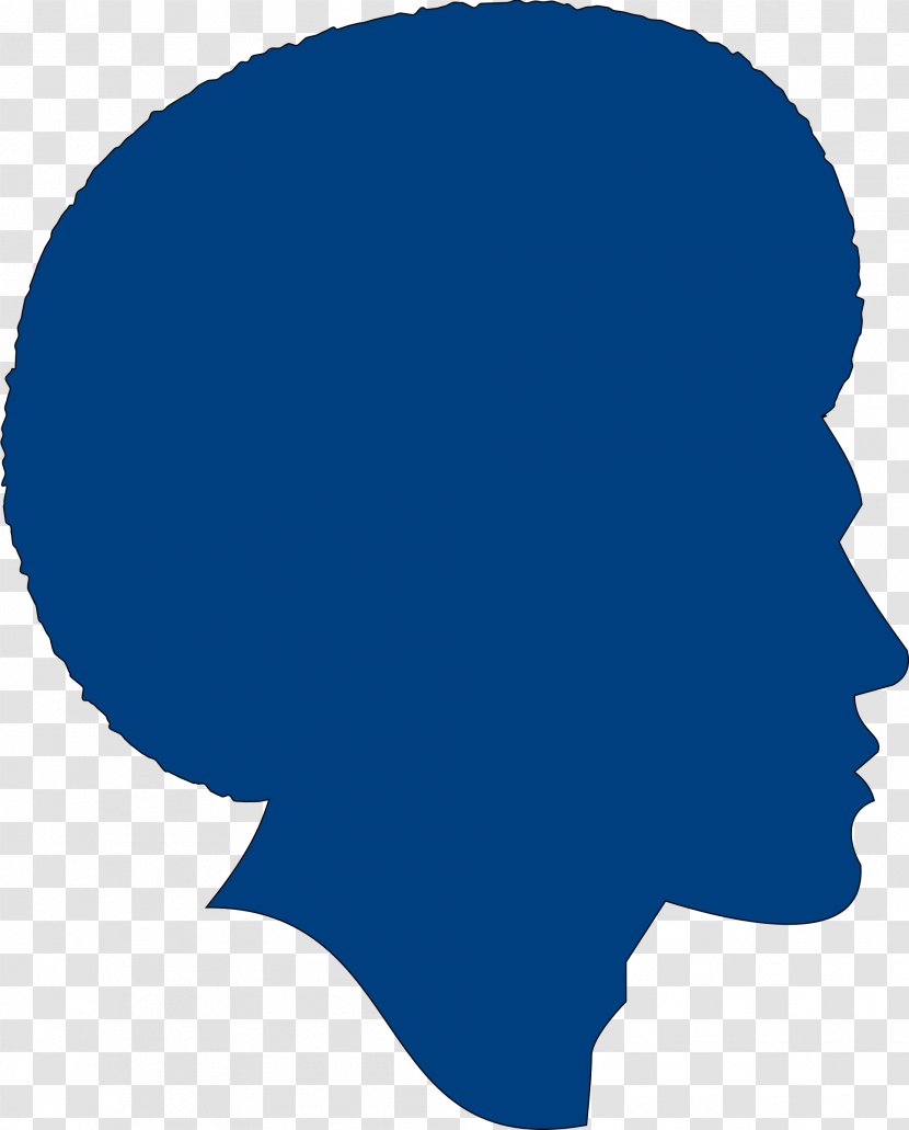 Black Silhouette Male Clip Art - Afro Transparent PNG