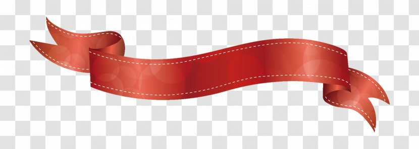 Red Circle Texture Streamer - Title Bar Transparent PNG