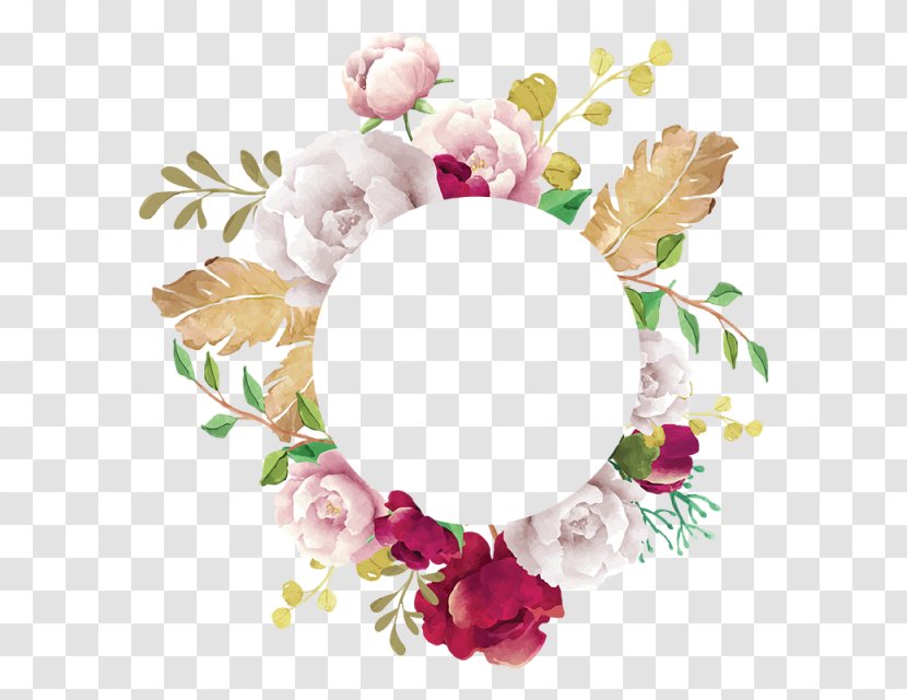 Wreath Floral Design Flower Bouquet Cut Flowers - Picture Frame Transparent PNG