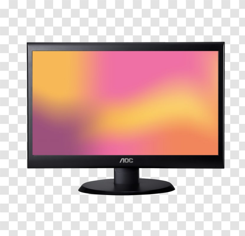 LED-backlit LCD Computer Monitors AOC E2250SWDN Liquid-crystal Display Full HD TN Black - Television - Soyabean Transparent PNG