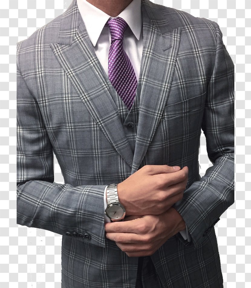 Tuxedo Suit T-shirt Pin Stripes Necktie - Gentleman - Purple Suite Transparent PNG