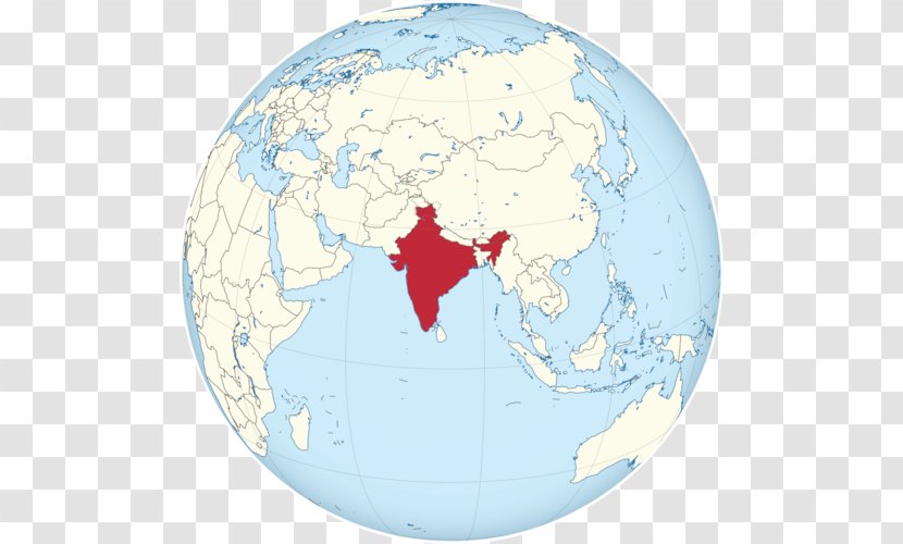 Globe India World Map - Flower - Crypto Currency Transparent PNG