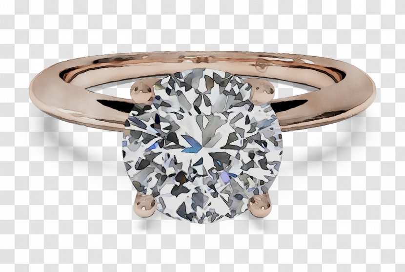 Engagement Ring Solitaire Diamond - Knife - Silver Transparent PNG