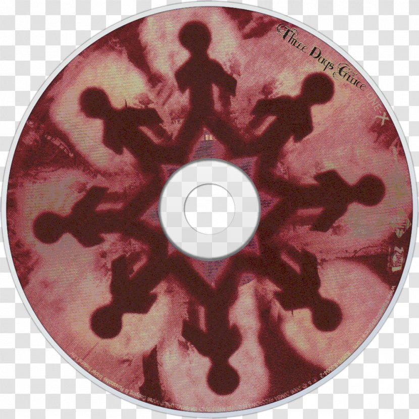 Three Days Grace One-X Compact Disc Maroon Disk Storage Transparent PNG