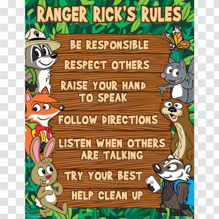 Ranger Rick Chart Education Classroom Learning - Recreation - Cleaners Transparent PNG