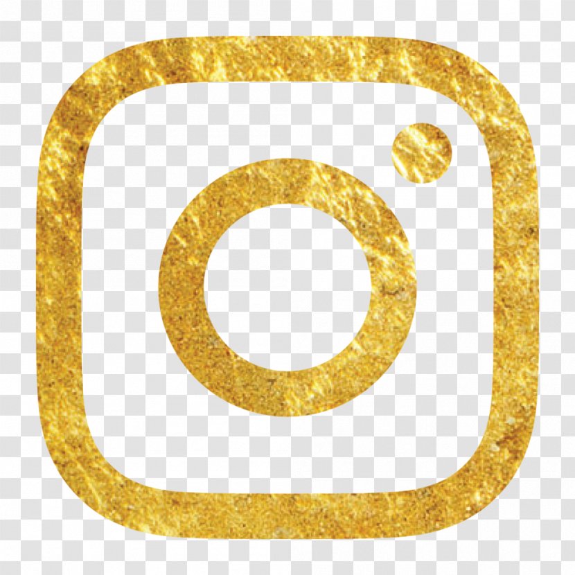 Social Media Gold Logo Brand Instagram - Yellow Transparent PNG