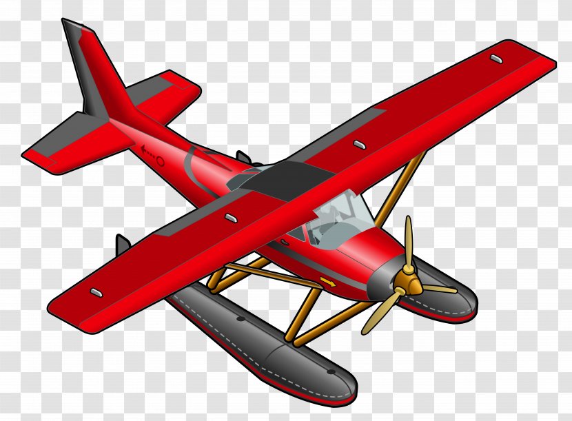 Airplane Aircraft Clip Art - Wing - Red Cliparts Transparent PNG