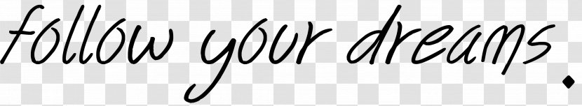 White Line Art Angle Font - Heart - Follow Your Dreams Transparent PNG