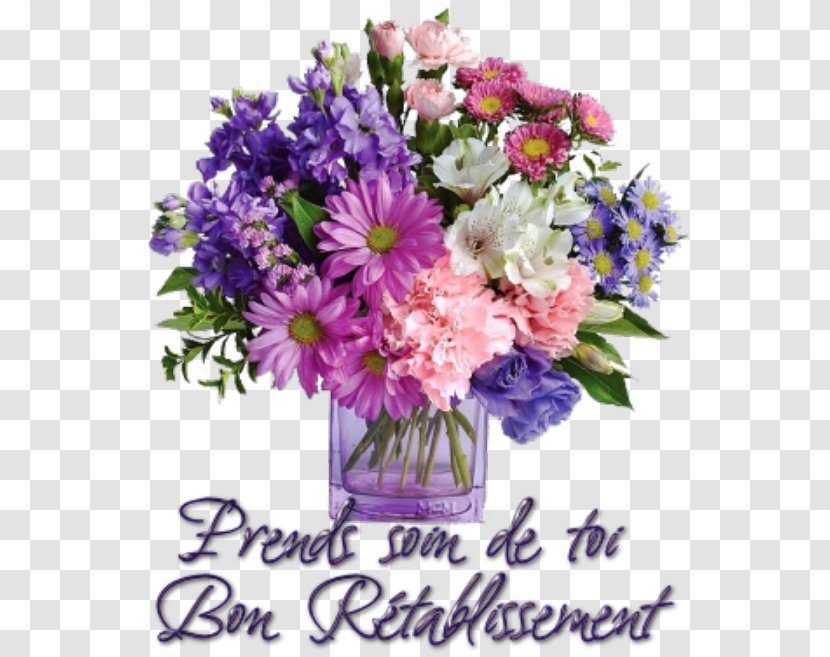 Flower Bouquet Birthday Floristry Birth - Purple Transparent PNG