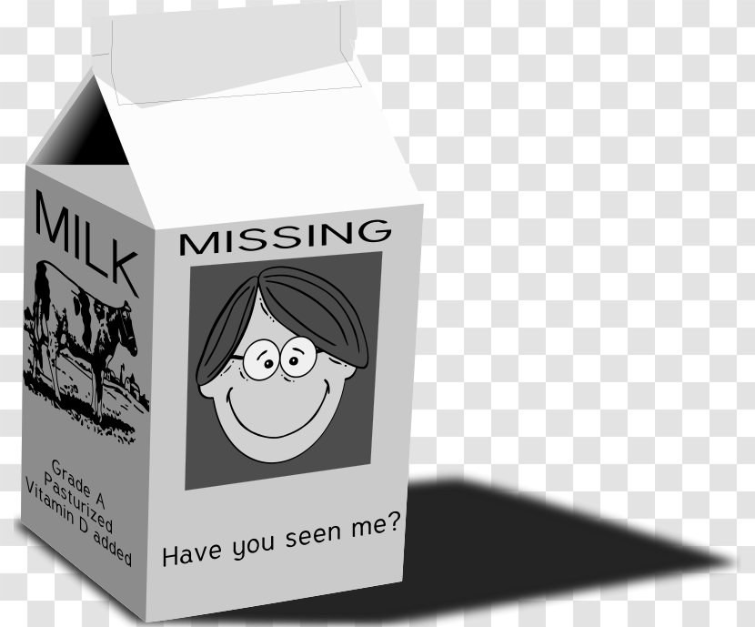 Photo On A Milk Carton Missing Person Clip Art - Packaging And Labeling - Microsoft Cliparts Transparent PNG