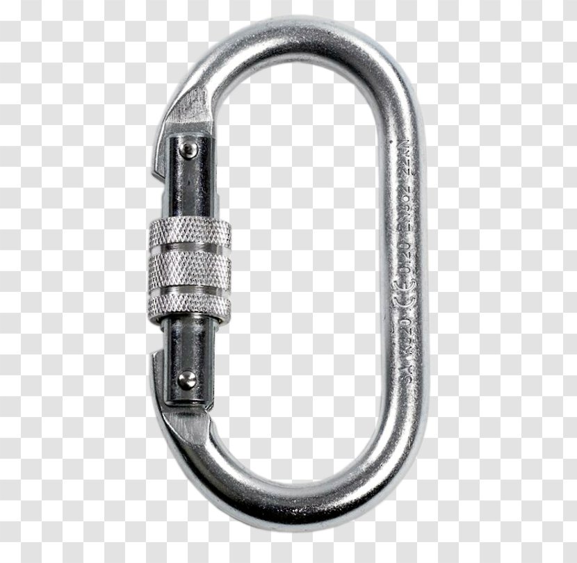 Carabiner Fall Arrest Pulley Safety Steel - Industry - Screw Lock Transparent PNG