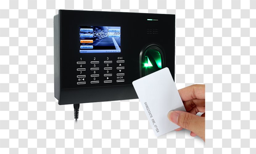 Time And Attendance System Fingerprint & Clocks Price - Display Device - Ip Card Transparent PNG