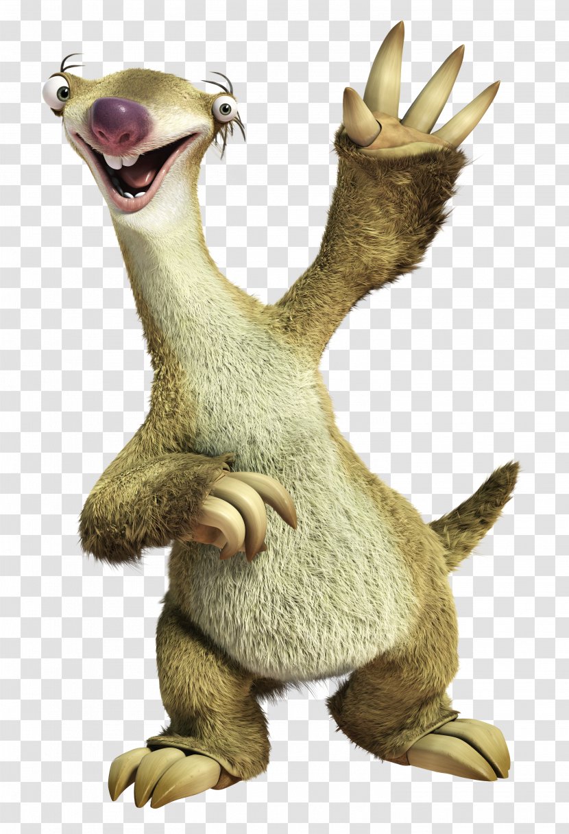 Sid Scrat Sloth Manfred Ice Age - Rodent Transparent PNG